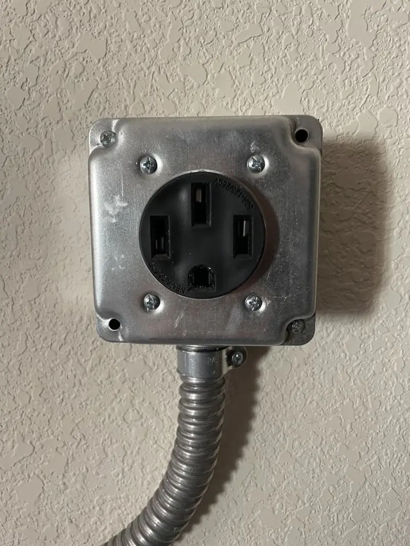 NEMA 14-50 outlet installed for Electrical Panel Upgrade in Contra Costa Centre
